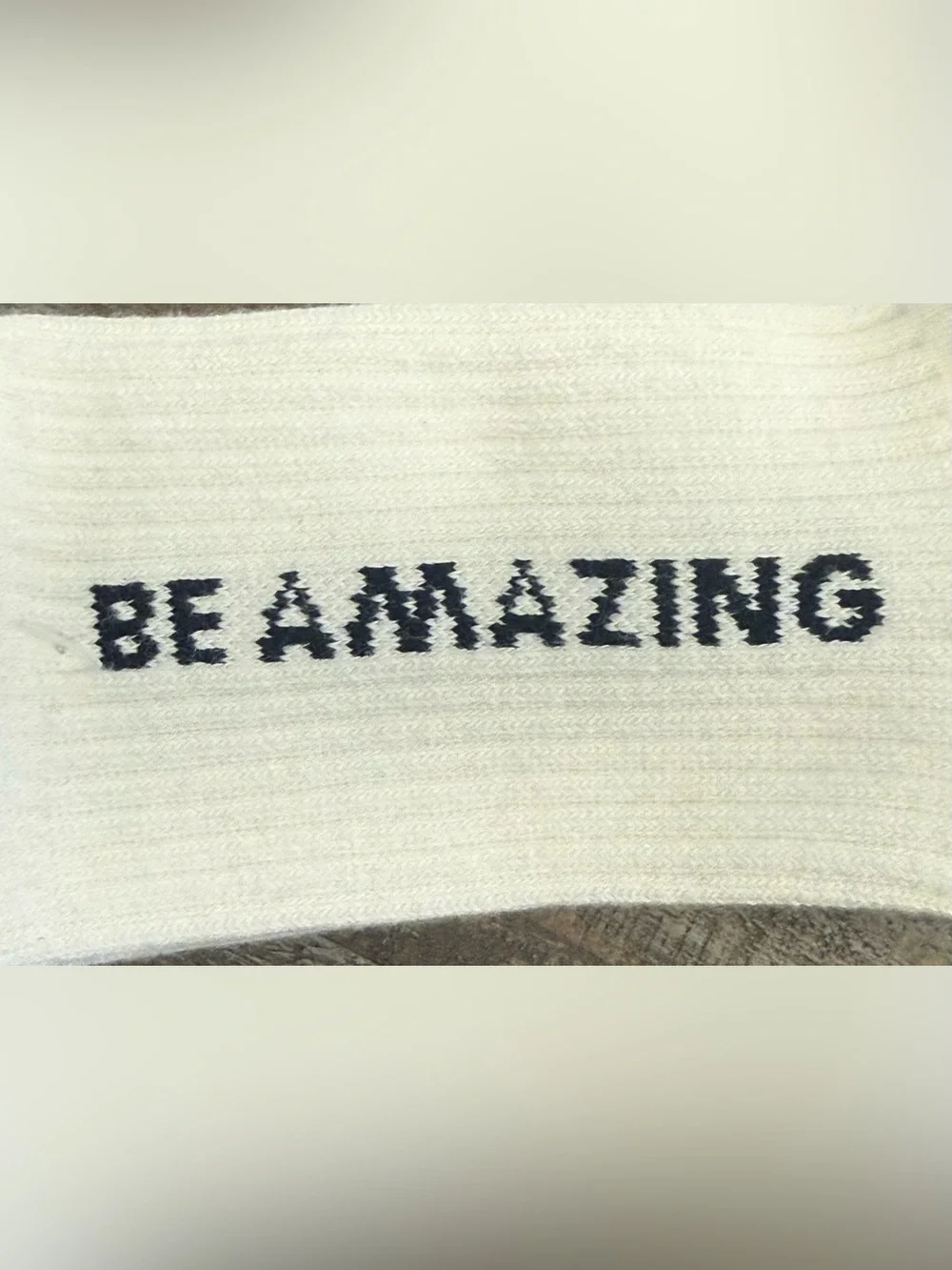 Balance Collection “Be Amazing” Women’s  Non-Slip Crew Socks